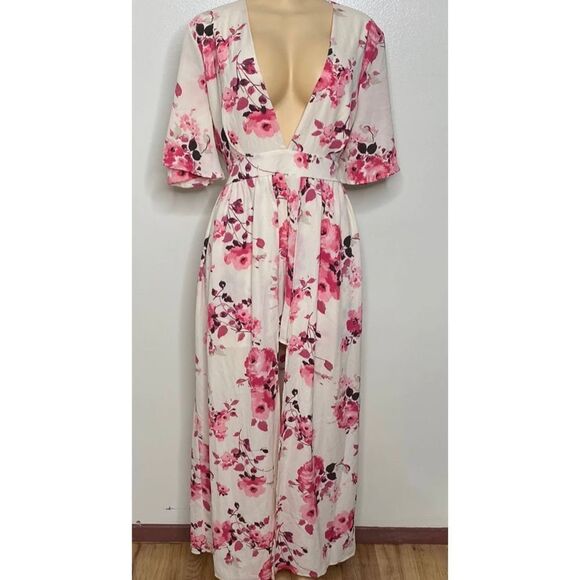 love J Pants - NWT LOVE J CREAM BOHO ROSE PRINT SHORTS WITH SKIRT SZ 1X
